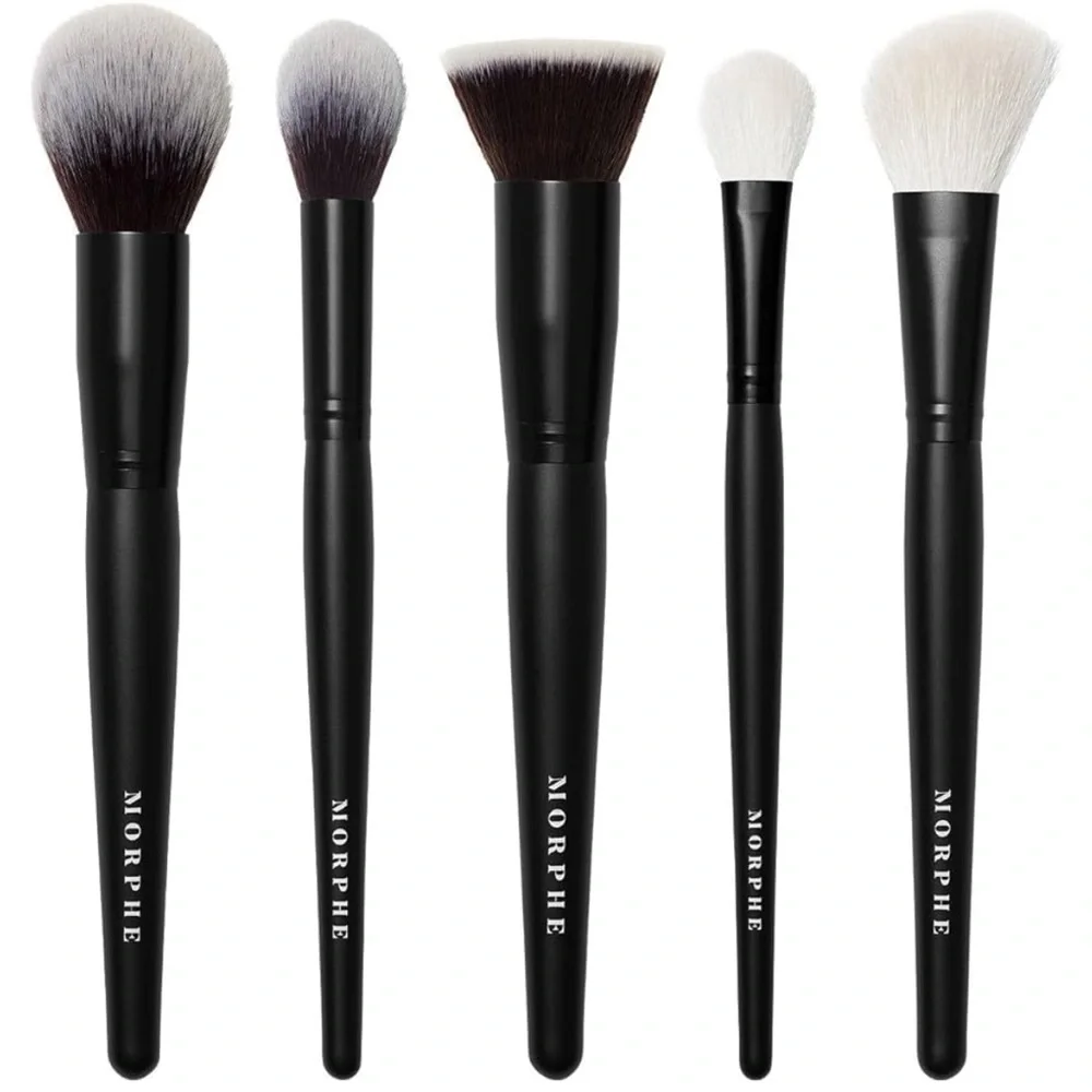 Morphe 5-Piece Face Brush Collection + Bag